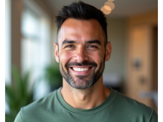 Portrait of Marcus Thorne, a Vital Zenith wellness coach, looking professional and approachable.