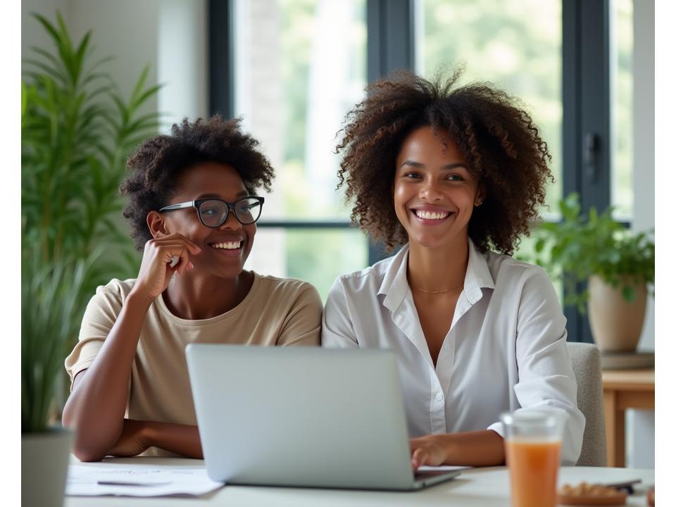 Vital Zenith coach smiling and engaging with a client during a personalized online wellness coaching session, illustrating trust and support.